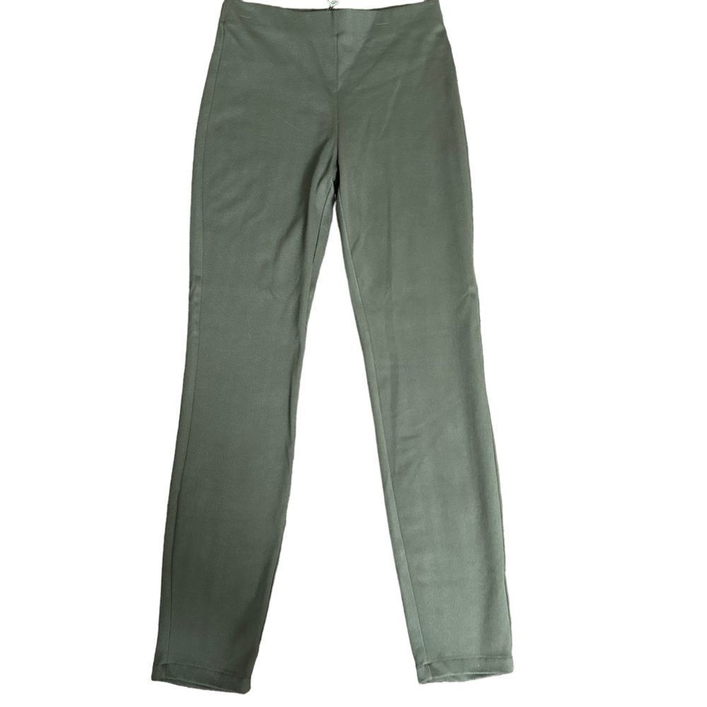 Ecru Pants‎ Mushroom M Womens Herringbone Slim Leg NEW